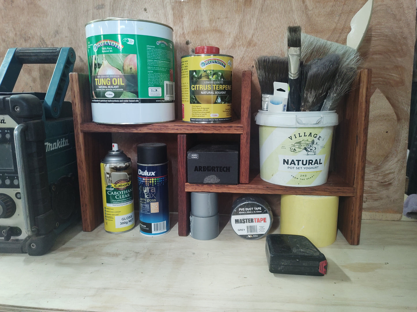 Adjustable shelving.