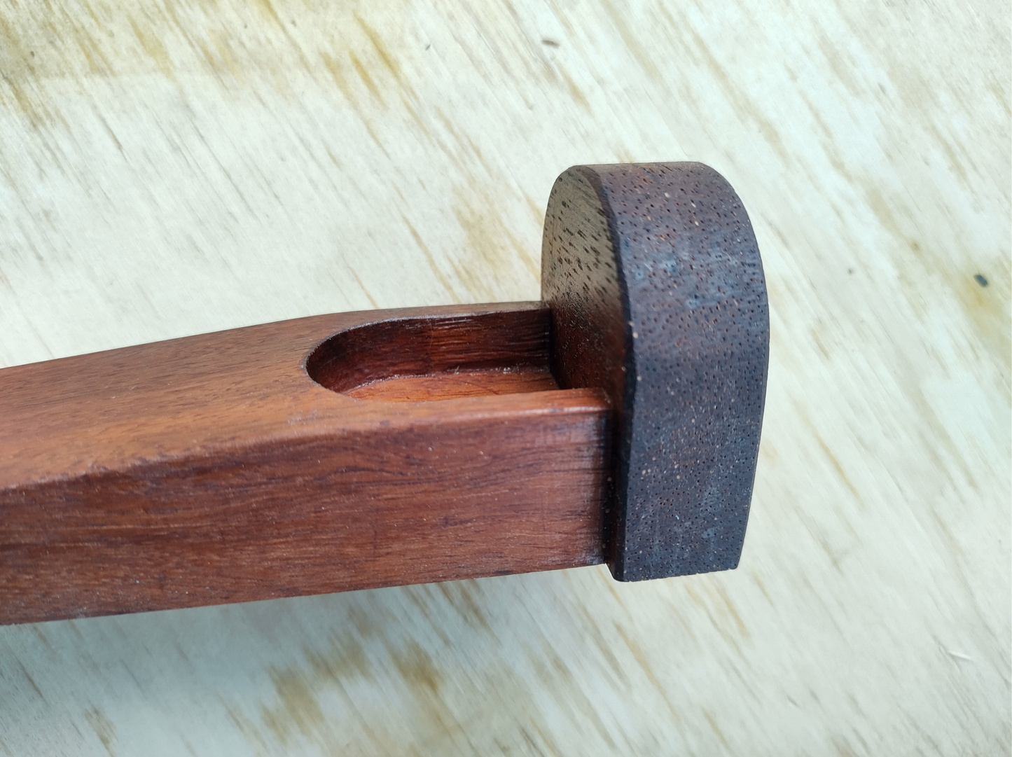 Door stop, no Knob, Red timber.