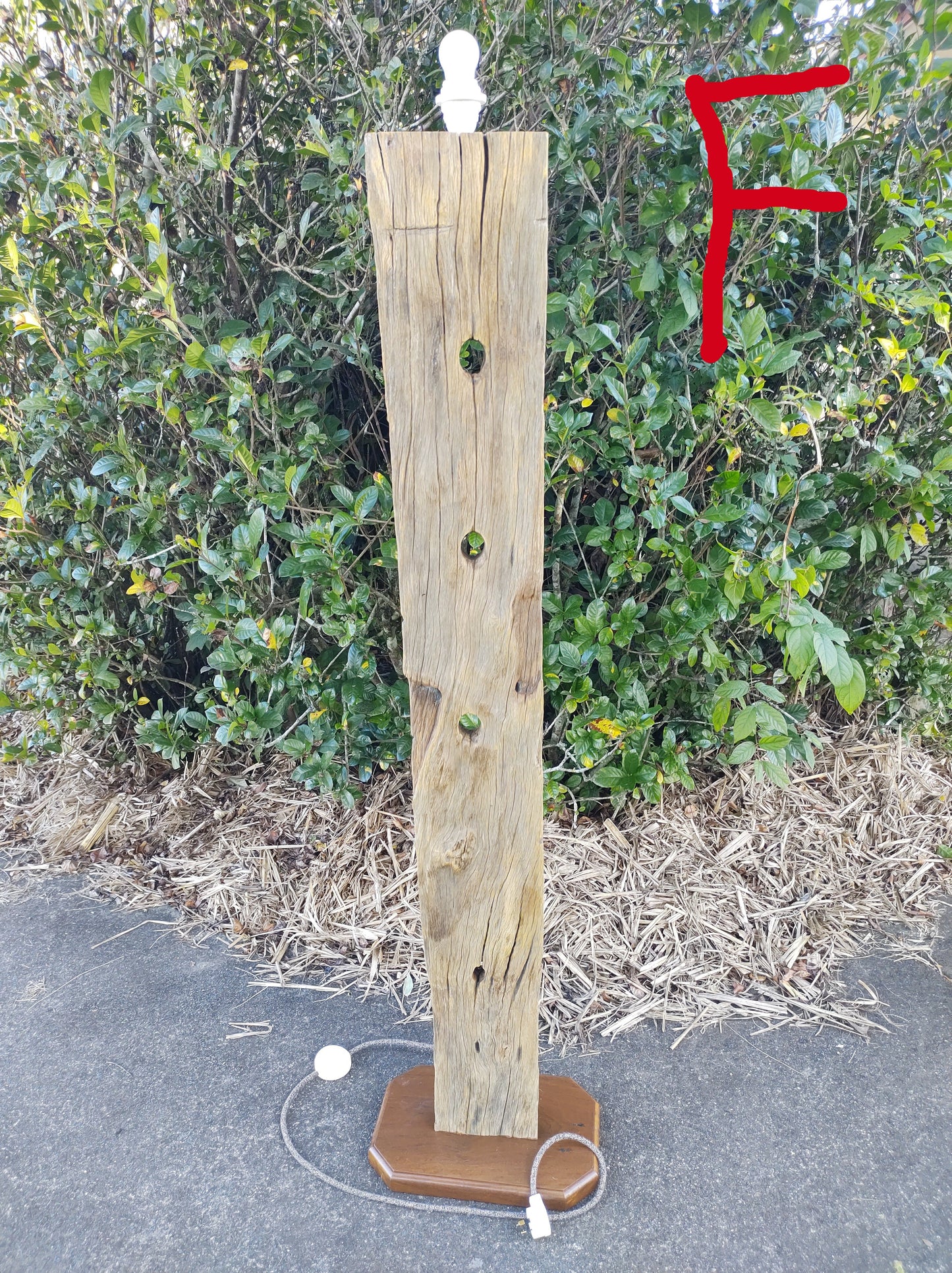 Floor Lamp - Full Height Fence Post