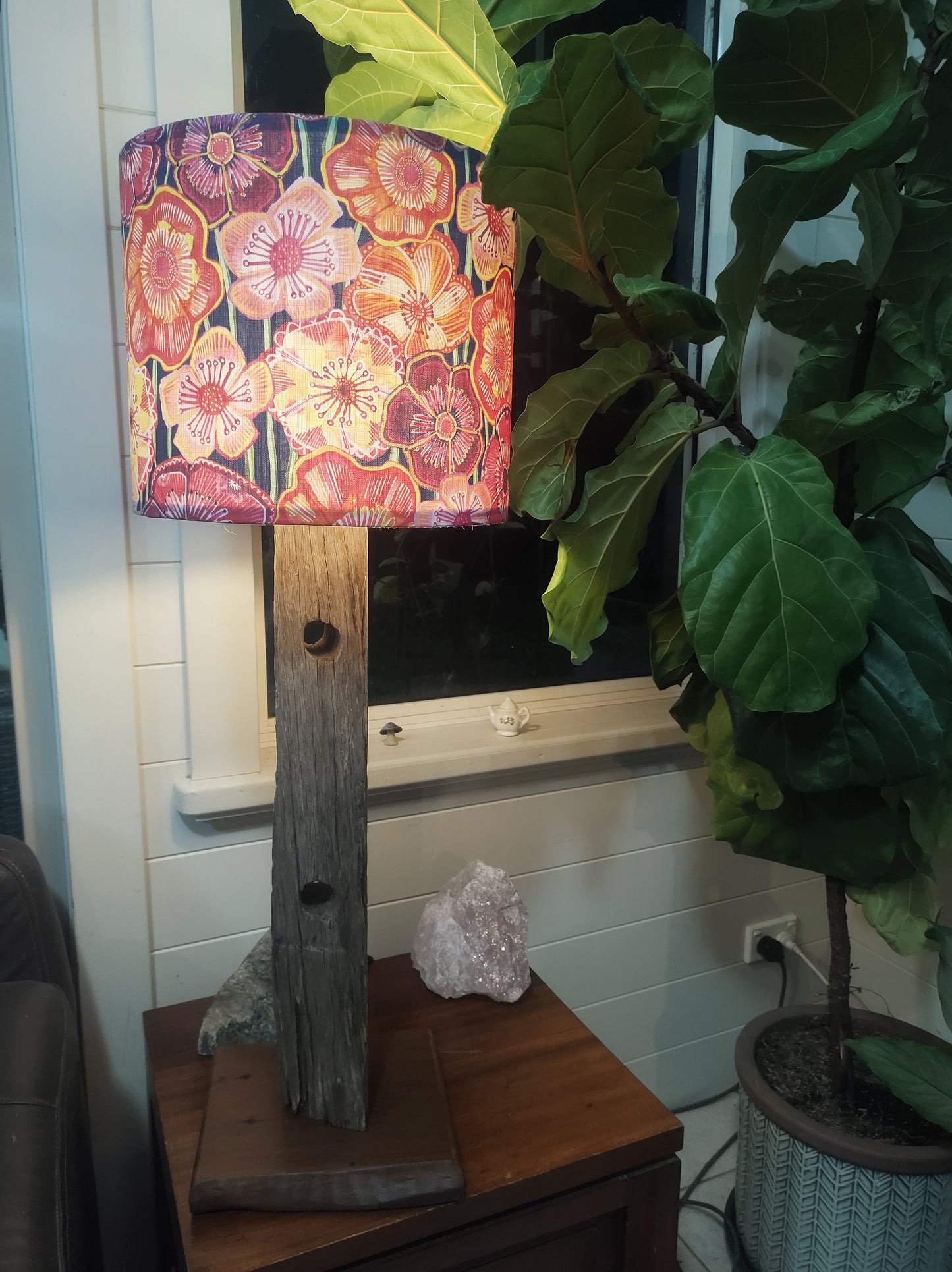 Floor lamp - 1/2 height fence post