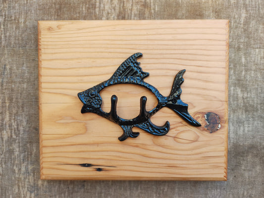 Coat hook board - Fish shape.