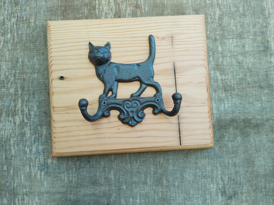 Coat hook board - Cat shape.