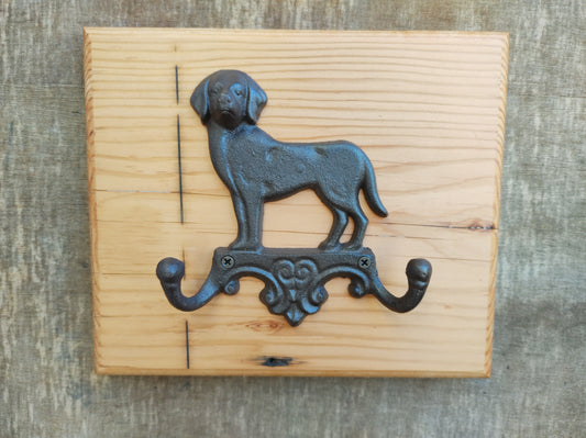 Coat hook board - Dog shape.