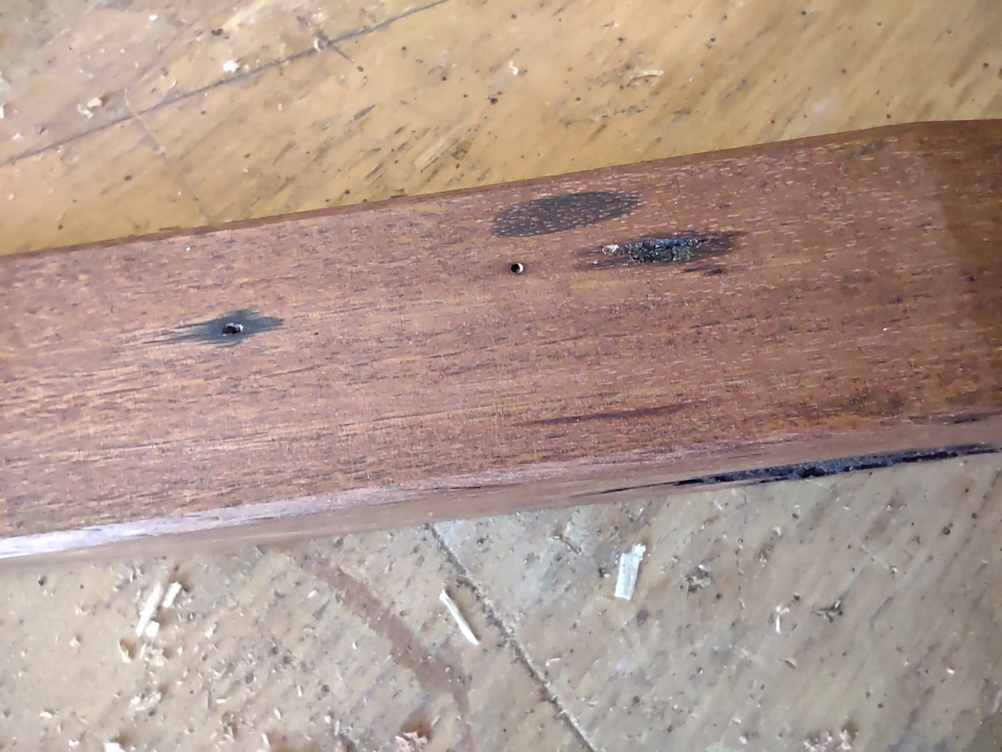 Door stop - No knob.