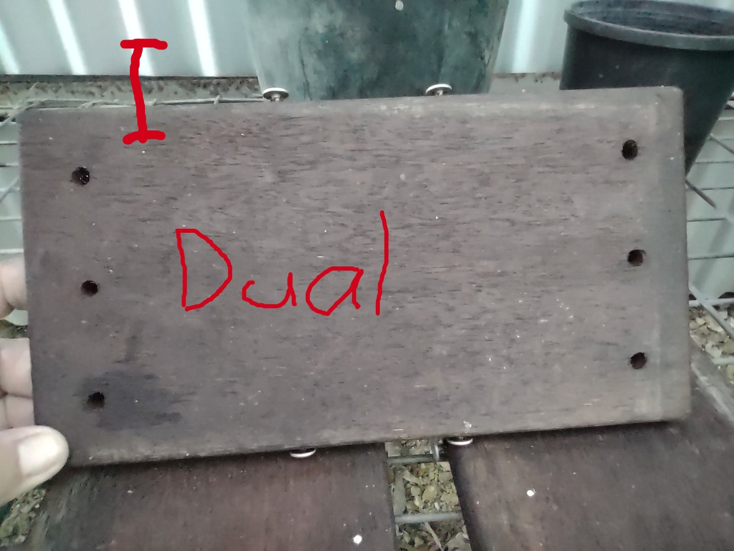 Plant mounting boards.