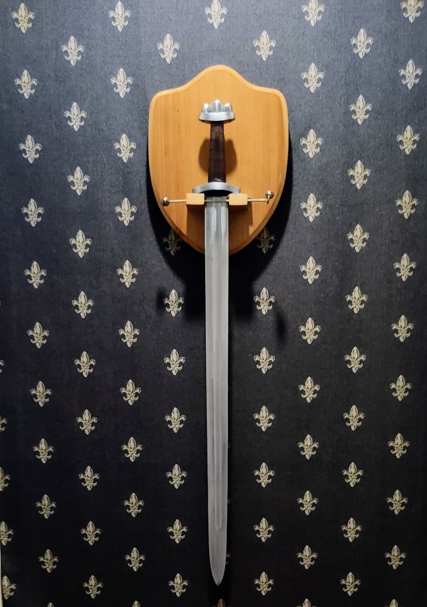 Mounting board - Sheild shape - For a Sword.