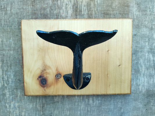 Coat hook board - Whale Tail.